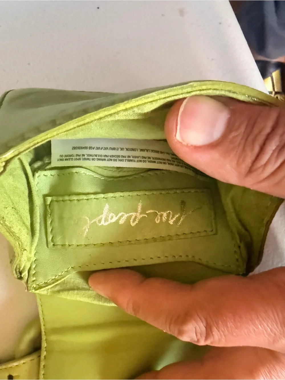 Free People Lime Green Mini Crossbody Bag adorable
